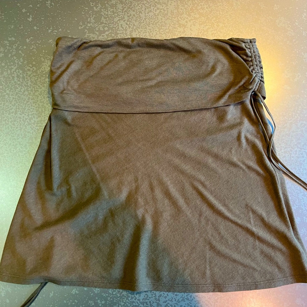Theory tube top khaki green cotton very chic and beautiful!